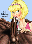 Check out hot toon cuties are willingly sucking blakc dongs and being pussy drilled.