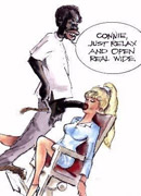 Nasty toon girlfriends doingtheir best to be cum covered after giving a head to black guys.