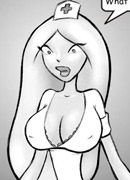 ..i saw her pussylips sneaking out of her lacy panties!