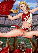 Cheerleader girl wants bbc interracial toon sex